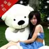 Lớn Teddy Bear Gối Doll Plush Toy Hug Bear Doll Ragdoll 1.6m Quà tặng sinh nhật Nữ - Đồ chơi mềm Đồ chơi mềm