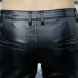 18 mùa xuân người đàn ông mới của quần da Hàn Quốc phiên bản của tự trồng đầu máy quần bó sát đàn hồi phần mỏng quần da màu đen nam