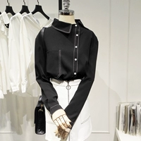 Осенняя сексуальная рубашка, ретро шифоновый топ, коллекция 2021, в западном стиле