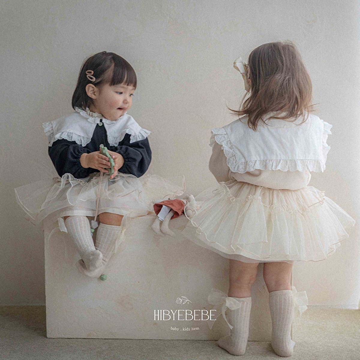 South Korea purchasing HIBYEBEBE spring new baby girl yarn skirt baby cake skirt princess skirt