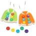 mầm non Montessori quần áo trẻ con giáo dục trẻ em 3-6 tuổi đối với nam và nữ 4 nút luồng đồ chơi Đồ chơi bằng gỗ