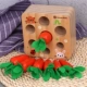 Bé Montessori mầm non đồ chơi giáo dục cho trẻ em, những công ty cà rốt cắm kéo củ cải trò chơi 1-2-3 tuổi