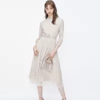 Зимний приталенный корсет, кружевная юбка, платье, 2019