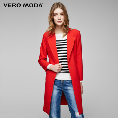 Vero Moda ren-up placket giữa chiều dài áo gió áo khoác | 317121507