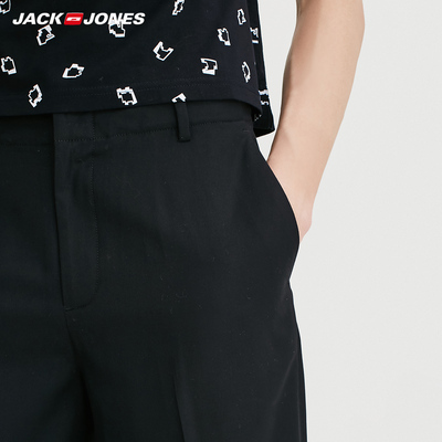 JackJones Jack Jones nam màu rắn bảy điểm quần short giản dị E | 217115507 ngố jean nam 3/4 Jeans