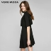 [Dress] Vero Moda cascading thiết kế dây kéo cổ tròn A-line dress | 317261503