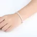 Vòng tay hạt bạc 925 Sterling Bạc chà hạt đơn giản Nữ chuyển tiếp hạt Hàn Quốc Quà tặng ngày lễ tình nhân vòng gỗ huyết long Vòng đeo tay Clasp