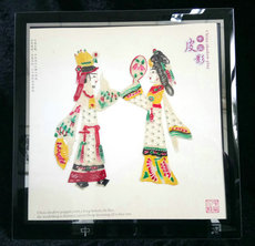 Театр теней 陕西民间工艺品 贾宝玉林黛玉 旅游纪念品 新房装饰品