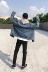 Trung Quốc có hip-hop châu Âu và Mỹ hiphop đường phố Wu Yifan với cùng một đoạn rửa cũ áo khoác denim cho nam giới và phụ nữ