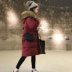 Bánh mì quần áo nữ fluffy 2018 mới trùm đầu dày lớn cổ áo lông thú bông áo khoác trong mùa đông phần dài chống mùa bông quần áo phụ nữ shop áo phao nữ Bông