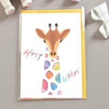 Южнокорейская творческая открытка на день рождения пожелания пожелания на заказ пользовательская иллюстрация иллюстрация.