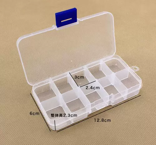 Аксессуар ручной работы, съёмная коробка для хранения, пластиковые прозрачные бусины, серьги, аксессуары, коробочка для хранения