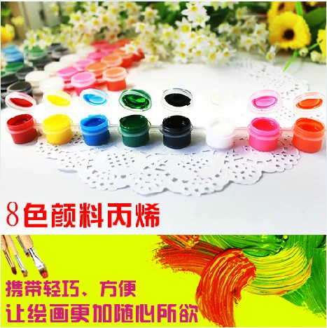 Пигментированный акрил, пигментированная окрашенная цифровая раскраска, 6 цветов, 8 цветов, граффити