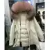 Sinh viên xuống áo khoác nữ phần ngắn Hàn Quốc Dongdaemun lớn cổ áo lông thú lỏng kích thước lớn là mỏng thời trang dày áo triều