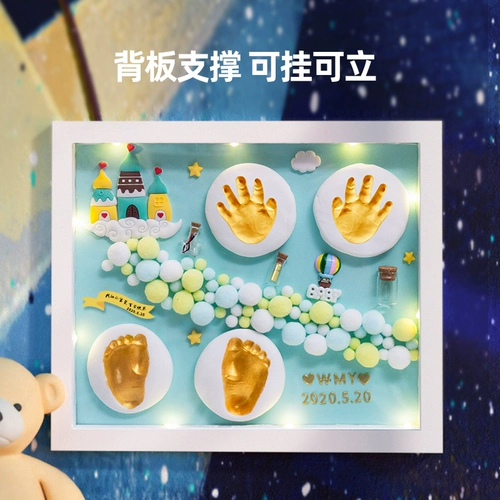 Детские отпечатки рук и ног, чернильная подушечка, сувенир, фоторамка для новорожденных, детский креативный отпечаток рук для младенца, креативный подарок