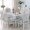 Bàn vải châu Âu bọc ghế đặt hình chữ nhật bàn cà phê khăn trải bàn tròn nghệ thuật đơn giản bàn ăn ghế bìa bao gồm hộ gia đình khăn trải bàn gỗ phòng khách