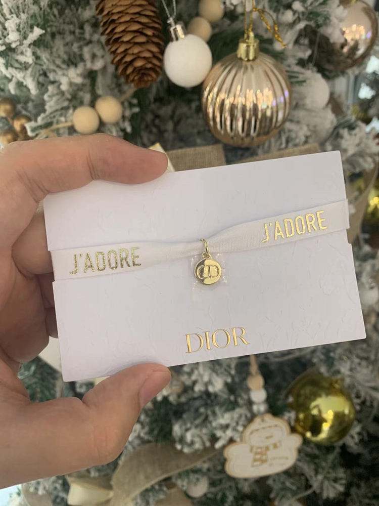 Domestic cabinet membership gift CD Dior high-set bracelet logo metal pendant simple fashion necklace bracelet binding