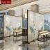 Tùy chỉnh 
            mới phong cách Trung Quốc vách ngăn gỗ đặc phòng khách phòng trà khách sạn nhà hàng văn phòng mái che xếp di động sen chín cá