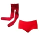 Sinh nhật Quần lót Cô dâu Hôn xà cạp 120D Vừa dày Thịt không thấm nước Stockings Lady Red Vớ - Xà cạp