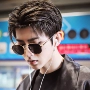 Cai Xukun với kính nam cổ điển vuông nhỏ gọng kính phân cực kính râm nữ hip hop kính râm mặt tròn kinh mat