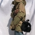 JIWU xuân mới Yu Wenle Phiên bản Hàn Quốc BF gió hoang dã dụng cụ Nhật Bản trùm đầu áo khoác ngụy trang áo gió nam nữ