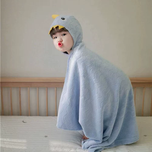 Детское банное полотенце для новорожденных для младенца, быстросохнущий плащ, осенний детский банный халат, одеяло, хорошо впитывает воду