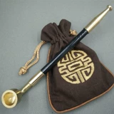 Старый в стиле сигаретный пакет с засухой для дымовой сумки горшок с твердым деревом дымовая палатка плюс пакет для дыма традиционная китайская курящая посуда