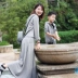[Broken Code] Zhe Sifan Trang phục dành cho phụ huynh-trẻ em 2020 Mùa xuân mới dệt kim Áo len trùm đầu Váy Quần hai mảnh - Trang phục dành cho cha mẹ và con