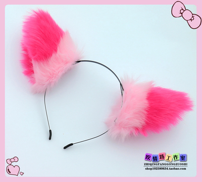 taobao agent Coffee headband, props, cosplay, gradient, fox, raccoon