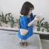 Biệt danh Tongcang 2018 đầu mùa hè mới ngắn tay đầm Hàn Quốc cô gái vòng cổ đèn lồng tay áo váy thủy triều