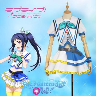 taobao agent Cos Cos] LOVELIVE Water Group Songpu Guonan Qingkong Jumping Heart Cosplay