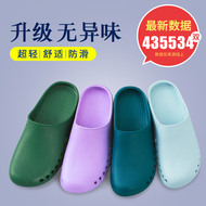 dép tĩnh điện esd Giày phẫu thuật hẹp dép đi trong phòng mổ nam và nữ y tế chống trượt Bao Đầu bác sĩ và y tá làm việc giày lỗ thí nghiệm dép y tế chống trượt giày dép y tế