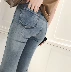 Bí ngô Thung Lũng eo cao jeans nữ mùa hè nguyên trumpet quần chín điểm quần đàn hồi hoang dã thời trang chic K347 thời trang công sở nữ cao cấp Quần jean