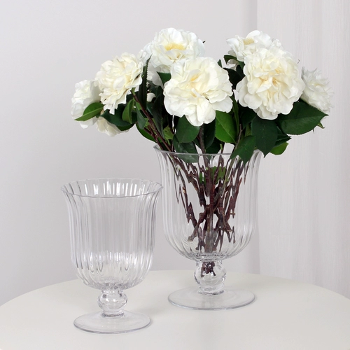Ваза стекло прозрачный европейский стиль творческий высокий цветочный обеденный стол