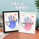 Отпечаток рук для влюбленных, фоторамка, памятная маска для рук, подарок на день рождения, делается под заказ, «сделай сам»