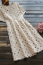 Mùa hè mới của phụ nữ phiên bản Hàn Quốc của mùa hè đơn giản chấm bi ngắn tay một từ trong chiếc váy dài - Váy dài