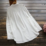 Весенняя рубашка, хлопковый лонгслив, в корейском стиле, свободный крой