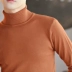 Áo len dày màu đậm cho nam mùa thu Hàn Quốc Áo len cổ cao mỏng mùa đông hai chiếc áo sơ mi kẻ sọc bó sát