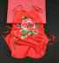 Tô châu thêu lụa silk close-fitting ladies đồ lót hoa mẫu đơn handmade thêu lụa tạp dề ở nước ngoài quà tặng Bellyband
