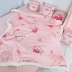 Red dễ thương phim hoạt hình Pig in ròng cashmere dày thường văn phòng nap chăn mền khăn choàng chăn che đơn - Ném / Chăn