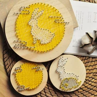 Середина фестиваля фестиваля ручной луны Луны Луны Ногти. Рисование марля картины Детская детская среда