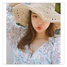 пляжная шляпа Соломенная шляпа женский инс