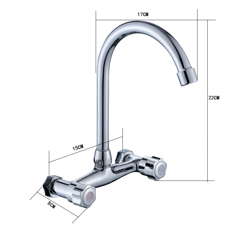 vòi rửa bát đơn gắn tường Âm Tường Vòi Nóng Lạnh Inox 304 2 Lỗ Giặt Bể Giặt Vòi Bếp Xoay Đa Năng vòi rửa chén âm tường vòi rửa chén âm tường Vòi gắn tường