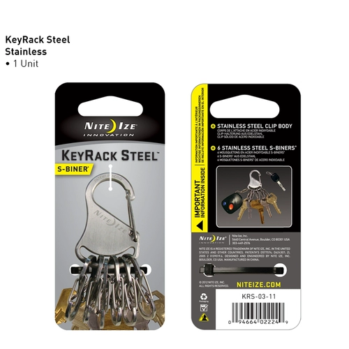 Spot Special Profem Nite Ize/American Naiai Kaile KeyChain Полный стиль из нержавеющей стали.