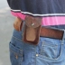 Đàn ông da đeo thắt lưng túi chìa khóa xe treo thắt lưng đeo thắt lưng phổ quát lớp da túi chìa khóa xe túi đeo hông đựng điện thoại chạy bộ Túi