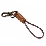 Кожаный ремешок ручной работы, кожаная камера, брелок, портативный аксессуар, из натуральной кожи