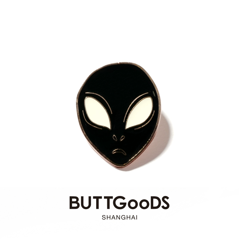 Thiết kế ban đầu BUTTGooDS trâm cài ngoài hành tinh pin nam hoang dã và huy hiệu cá nhân quà tặng kỳ nghỉ - Trâm cài