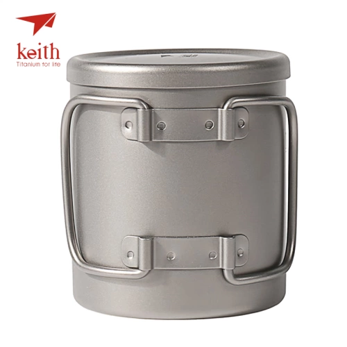 Кейт Кайс двойной слой чистого титана теплый вода Офис Дом Легкий чайный кофе кофе титановый водяной чашка TI3307