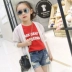 Cô gái quần short denim 2018 mùa hè mới phần mỏng thời trang lỏng lẻo 8 trẻ em lớn 10 Hàn Quốc phiên bản 12 bên ngoài mặc 15 tuổi