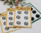 Нажмите пряжку, кнопку Пряжки с пряжкой, кнопка Bragle Buctle Black Silver Metal Stealth кнопка